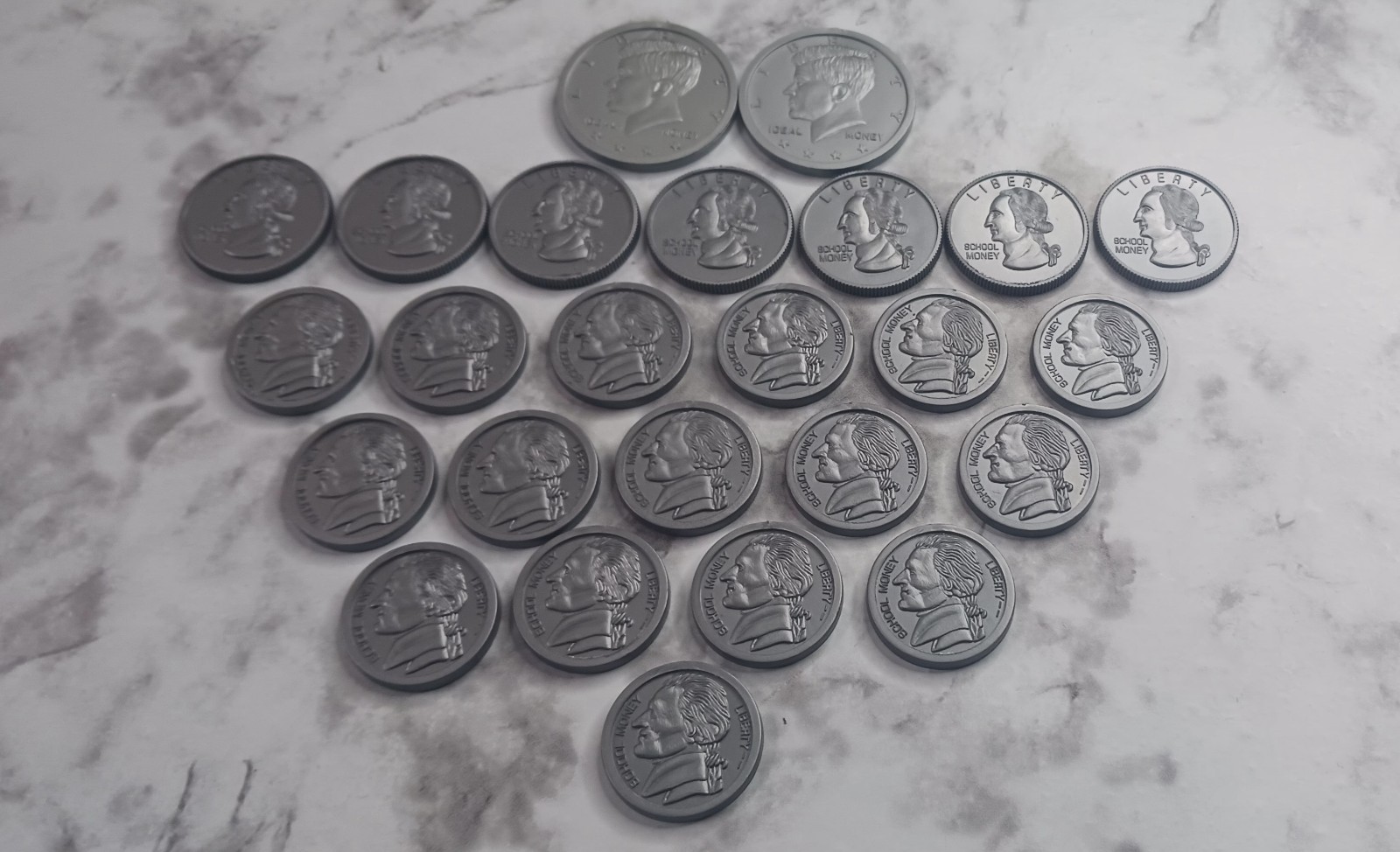 Learning Advantage Plastic Coin Set Realistically Detailed Set Of 100