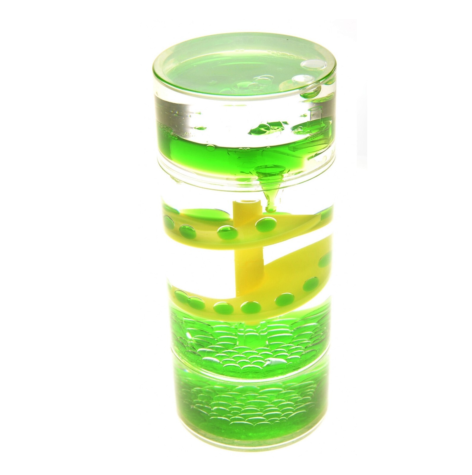 Liquid Motion Bubbler Spiral Cylinder Green