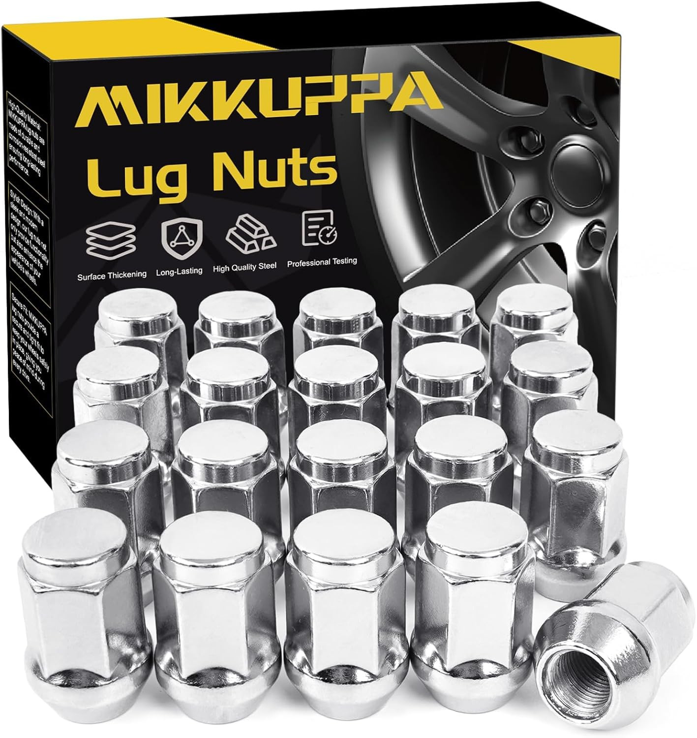 M12X1.5 Wheel Lug Nuts, Replacement for 2006-2017 Jeep Compass, 2007-2017 Patrio