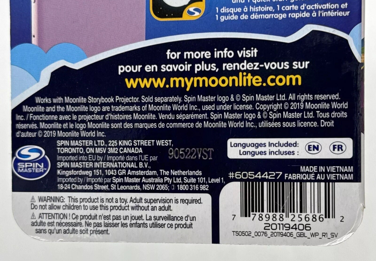 Moonlite Story Reel for Moonlite Projector – The Princess and the Pea – EUC