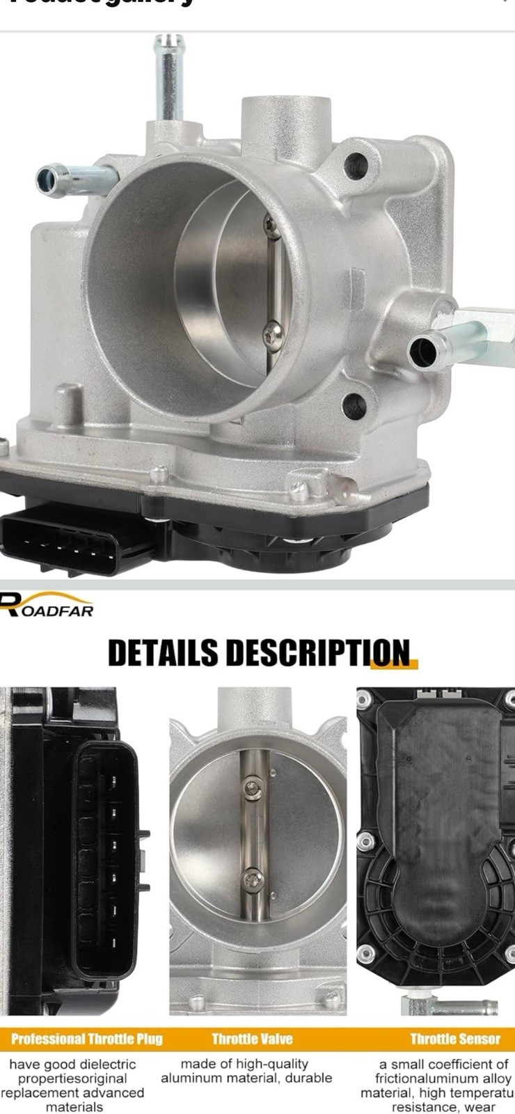 Electronic Throttle Body Compatible with 2009-2010 Toyota Corolla 2009-2010 T…
