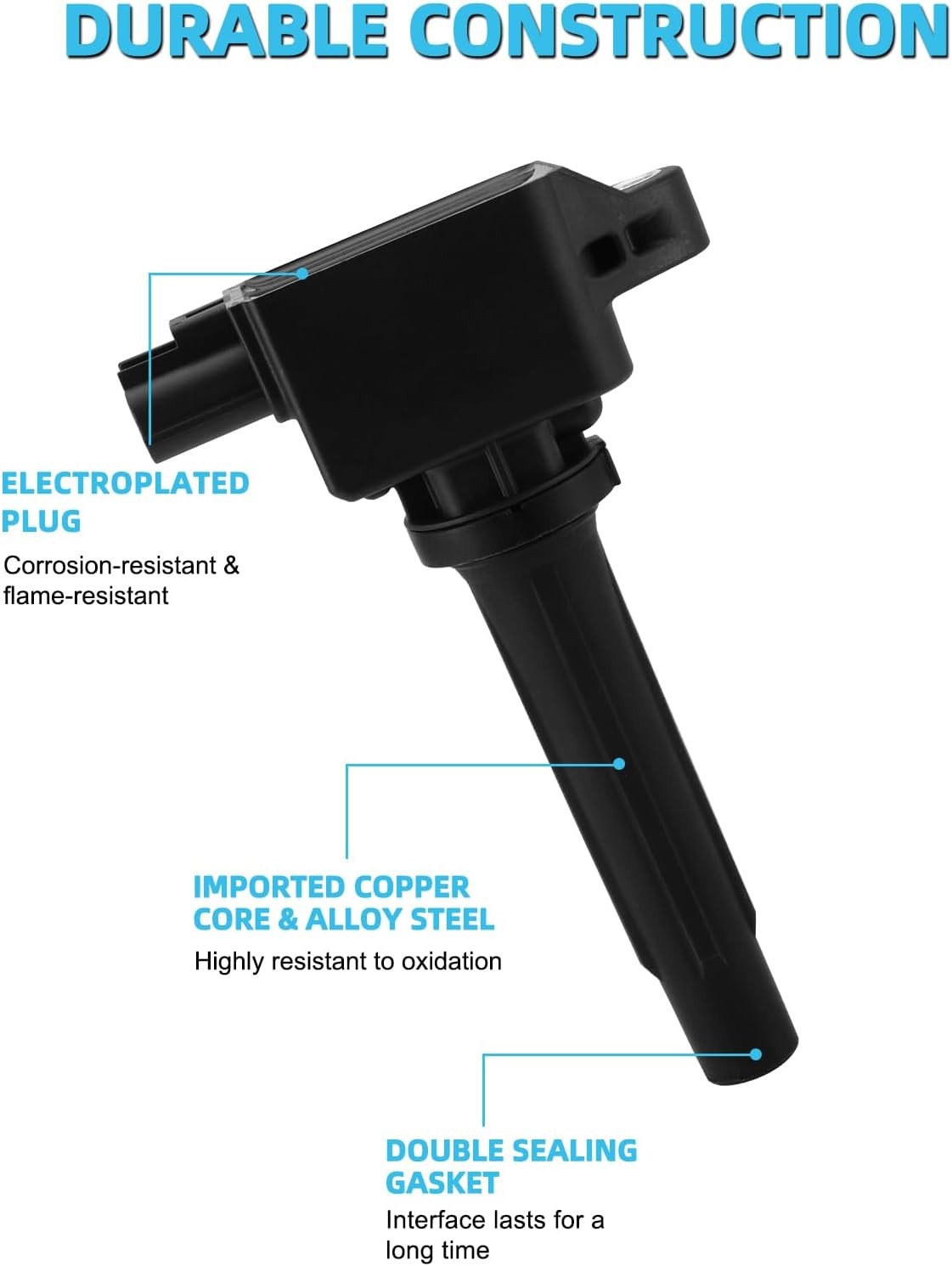Set of 4 UF822 Ignition Coil Pack (1.5L Only) For Toyota Yaris 2019 Yaris iA
