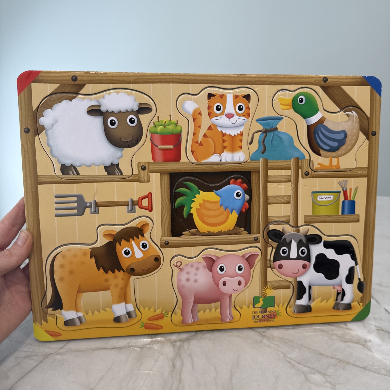 The Learning Journey My First Lift & Learn Puzzle – On the Farm: 7 Pcs