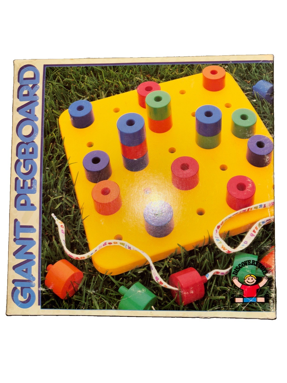 Discovery Toys Giant Pegboard Toy Features 25 Pegs In Original Box Colors Learn