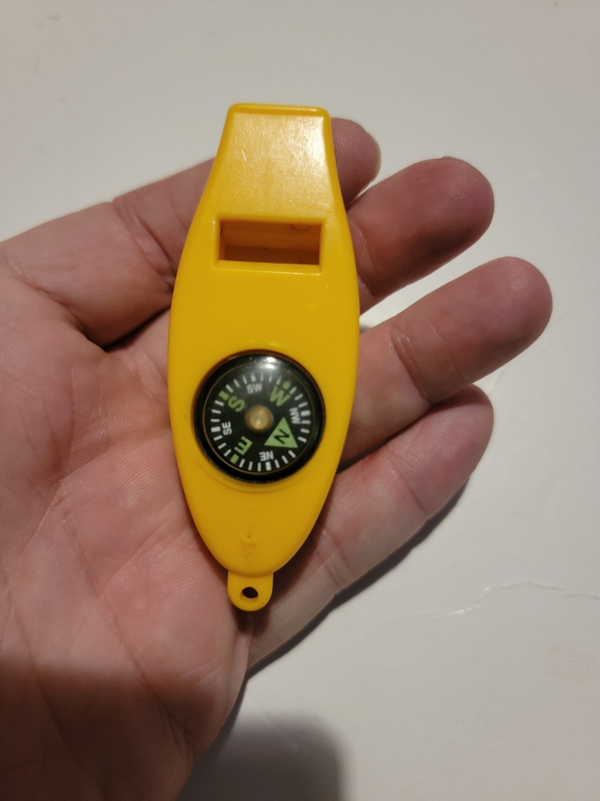 Coghlan’s 4-Function Whistle for Kids – Yellow Compass Thermometer