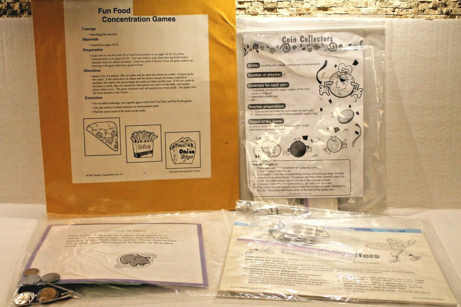 Home Run Hitters Math Money Game Grades 1-3 & 3 More Activities Games Centers