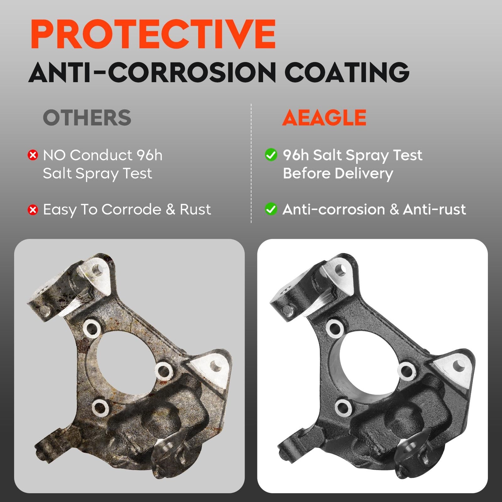 Front Right Suspension Steering Knuckle Passenger Side for 2007-2014 Chevy Si…