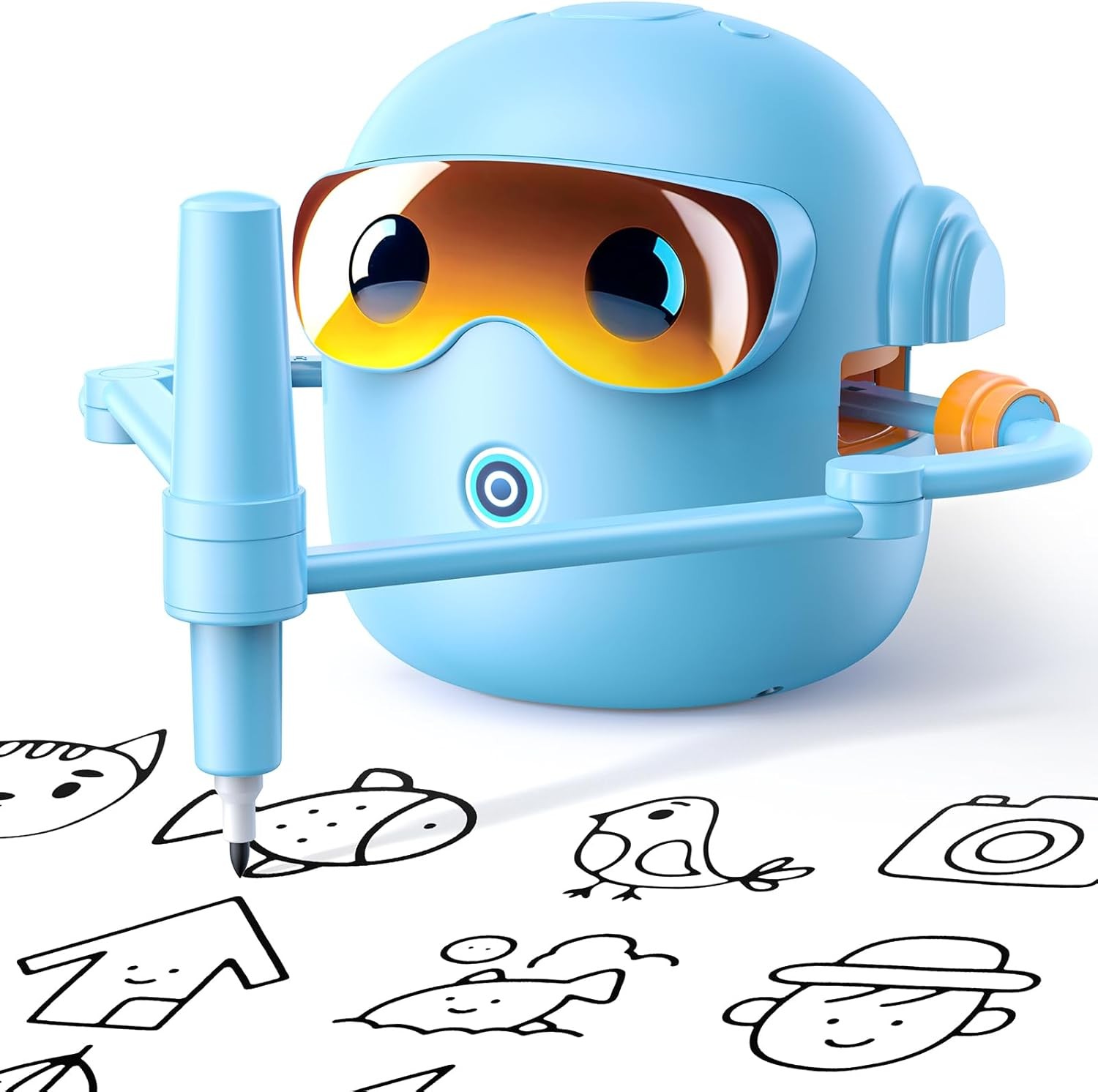 Interactive drawing robot kids learning toy