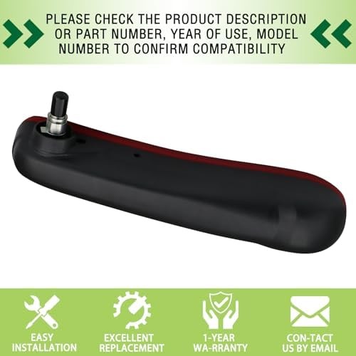 Front Right Passenger Side Seat Armrest Adjustable Arm Rest Red Compatible with