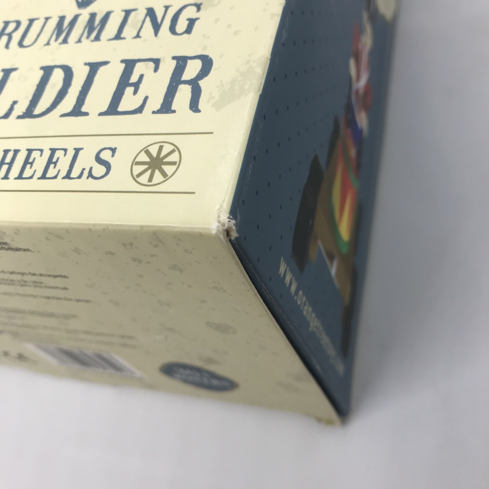 Drumming Soldier On Wheels Handcrafted Wooden Pull-Along Orange Tree Toys 3yrs +