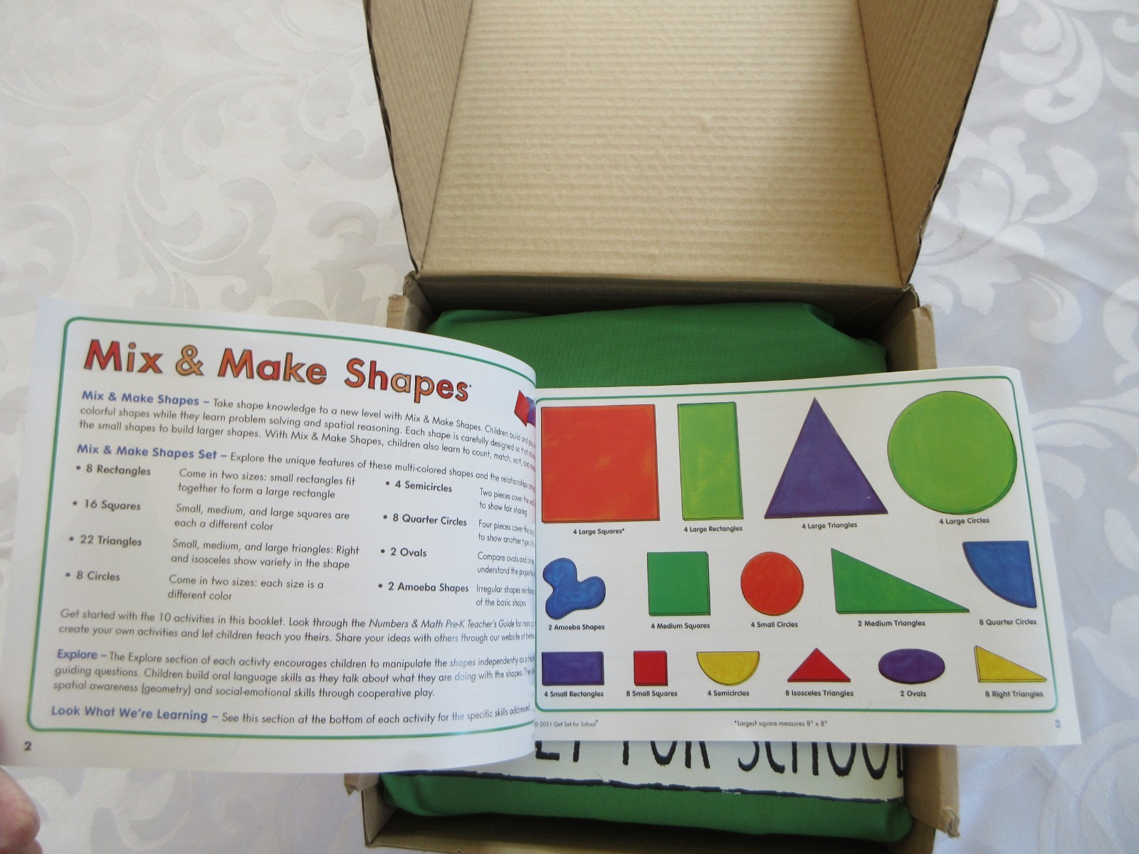 Handwriting Without Tears MIX & MAKE SHAPES PRE-Kindergarten Homeschool, NEW