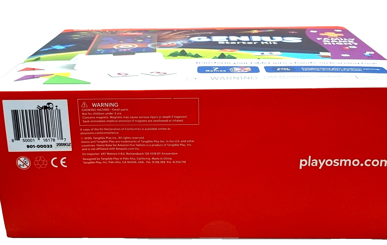 Osmo Genius Starter Kit Plus Family Game Night 7 Games for Fire Tablet-Brand New
