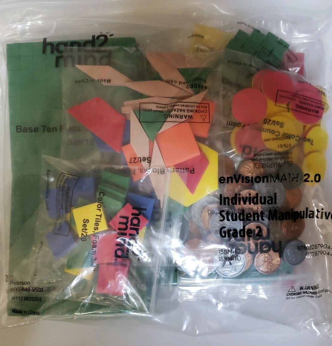 Envision Math 2.0 Individual Student Manipulatives Kit Grade 2 ( 1 Set Qty )