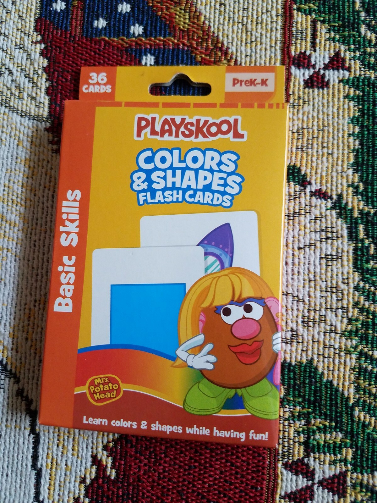 Playskool Colors & Shapes Flash Cards PreK-K Basic Skills (36 Cards)