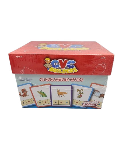 Junior Learning CVC Builders Activity Cards Set of 48 Factory Sealed