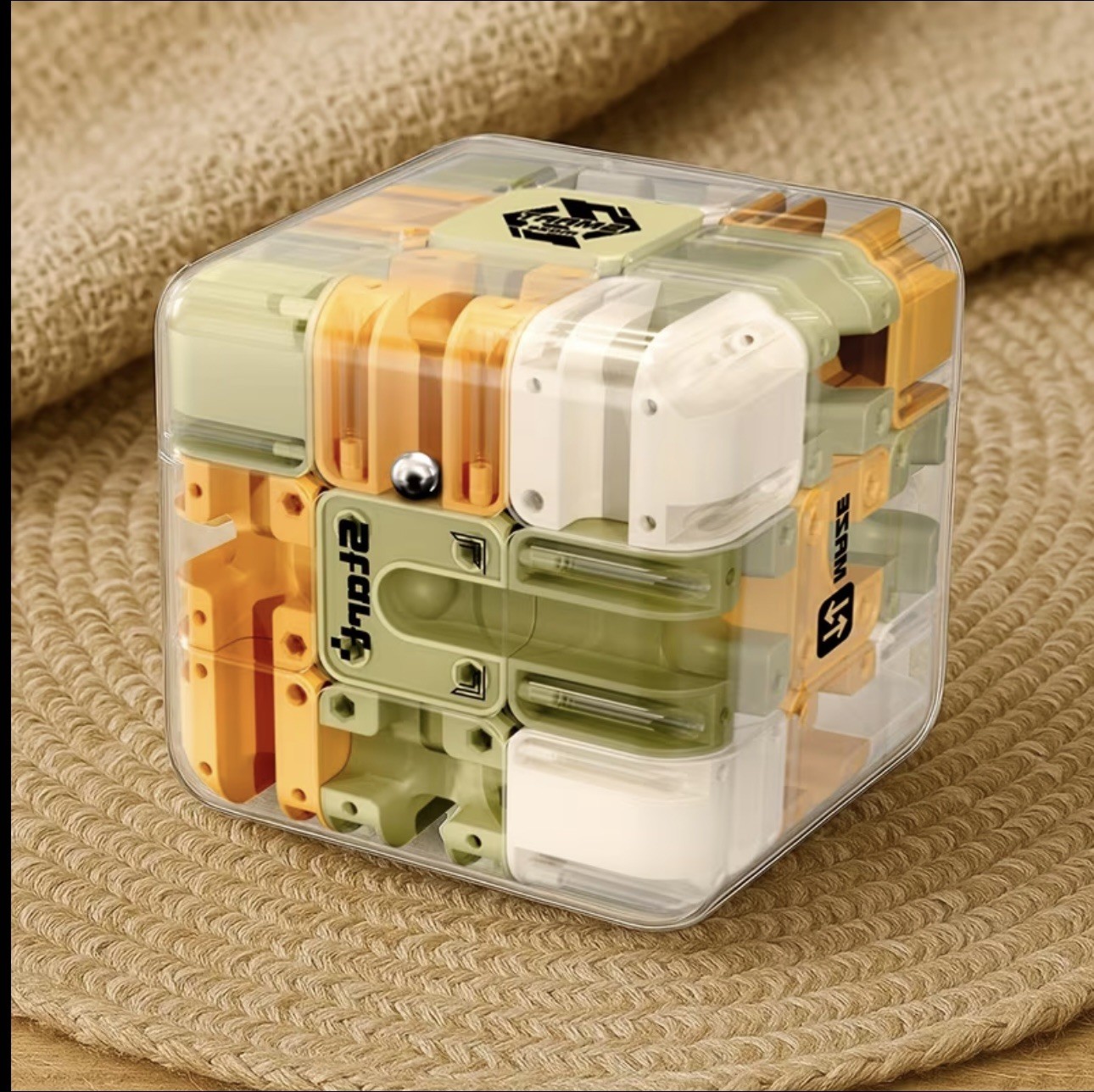 Large 3D Labyrinth Puzzle Maze Cube – Engaging Brain Teaser Toy, Improve Spatial
