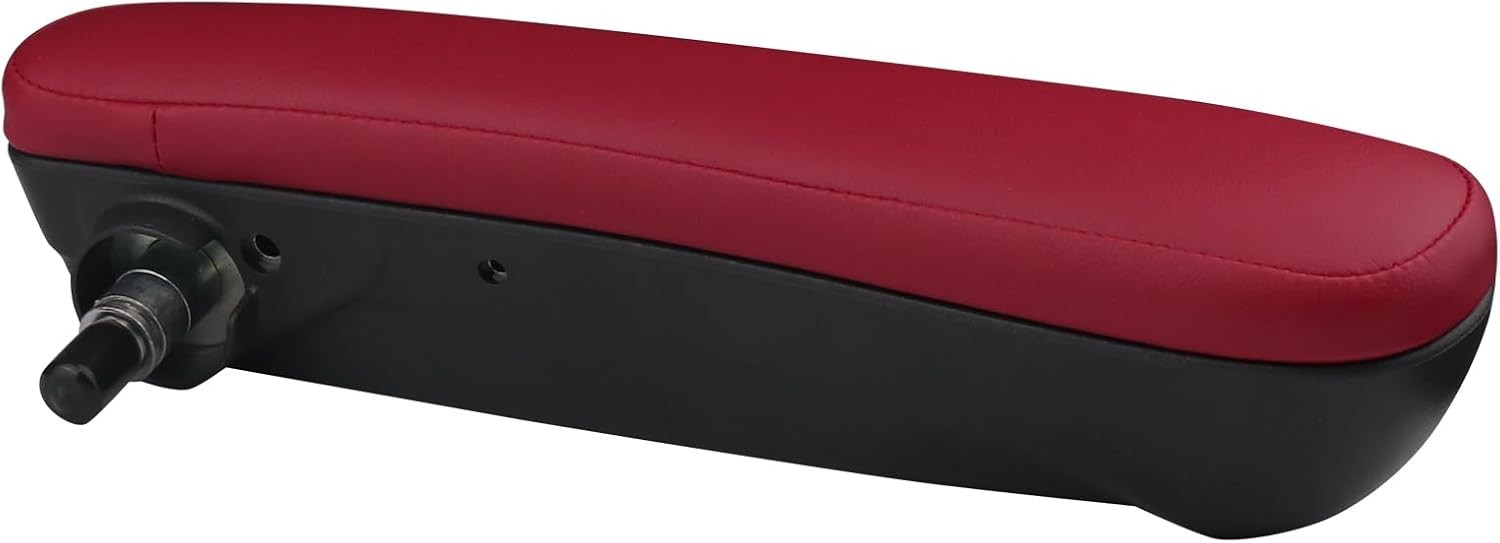 Front Right Passenger Side Seat Armrest Adjustable Arm Rest Red Compatible with