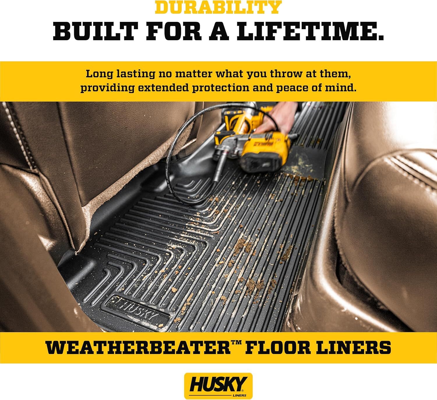 Husky Liners Weatherbeater Floor Mats | Fits 2019 – 2024 Chevrolet Silverado &