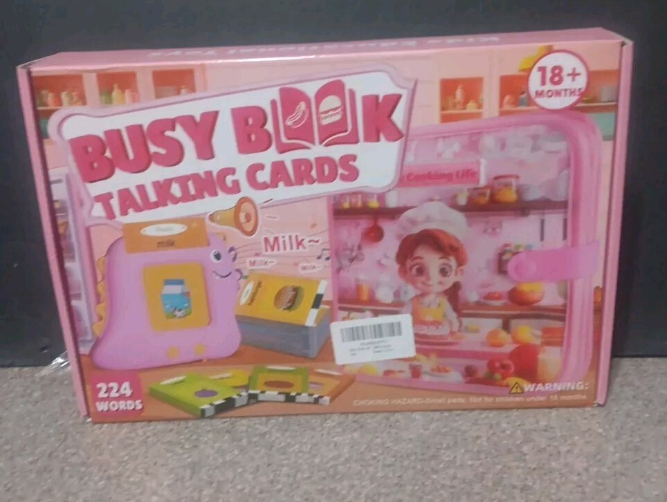 BUSY BOOK TALKING CARDS 18+ months 224 words