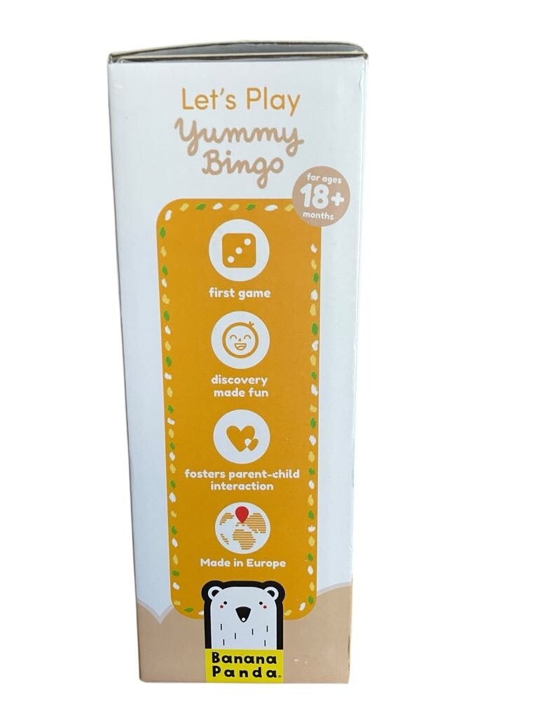 Let’s Play YUMMY BINGO CHILDS GAME by BANANA PANDA ages 18months + NEW