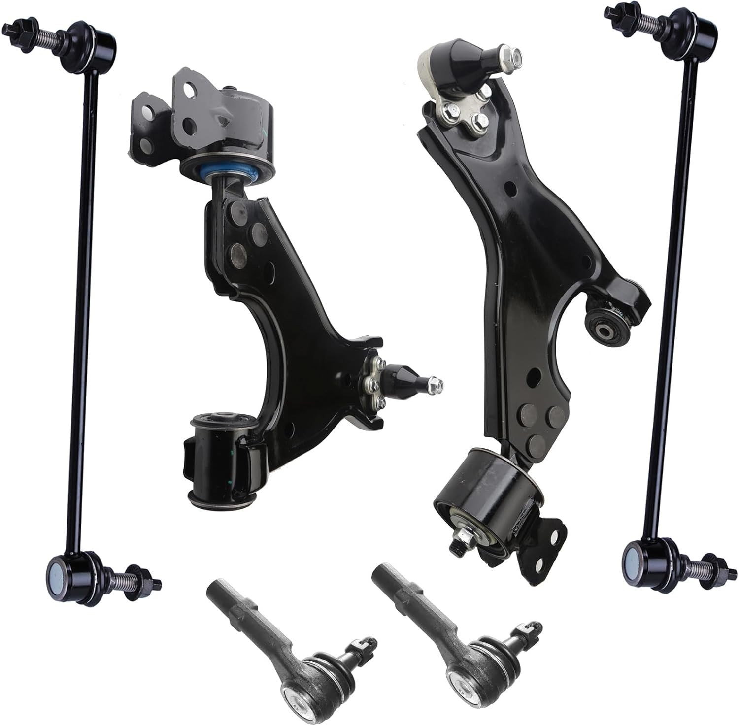 6pc Front Lower Control Arm Kit for Buick Enclave 2008-17, for Chevy Traverse