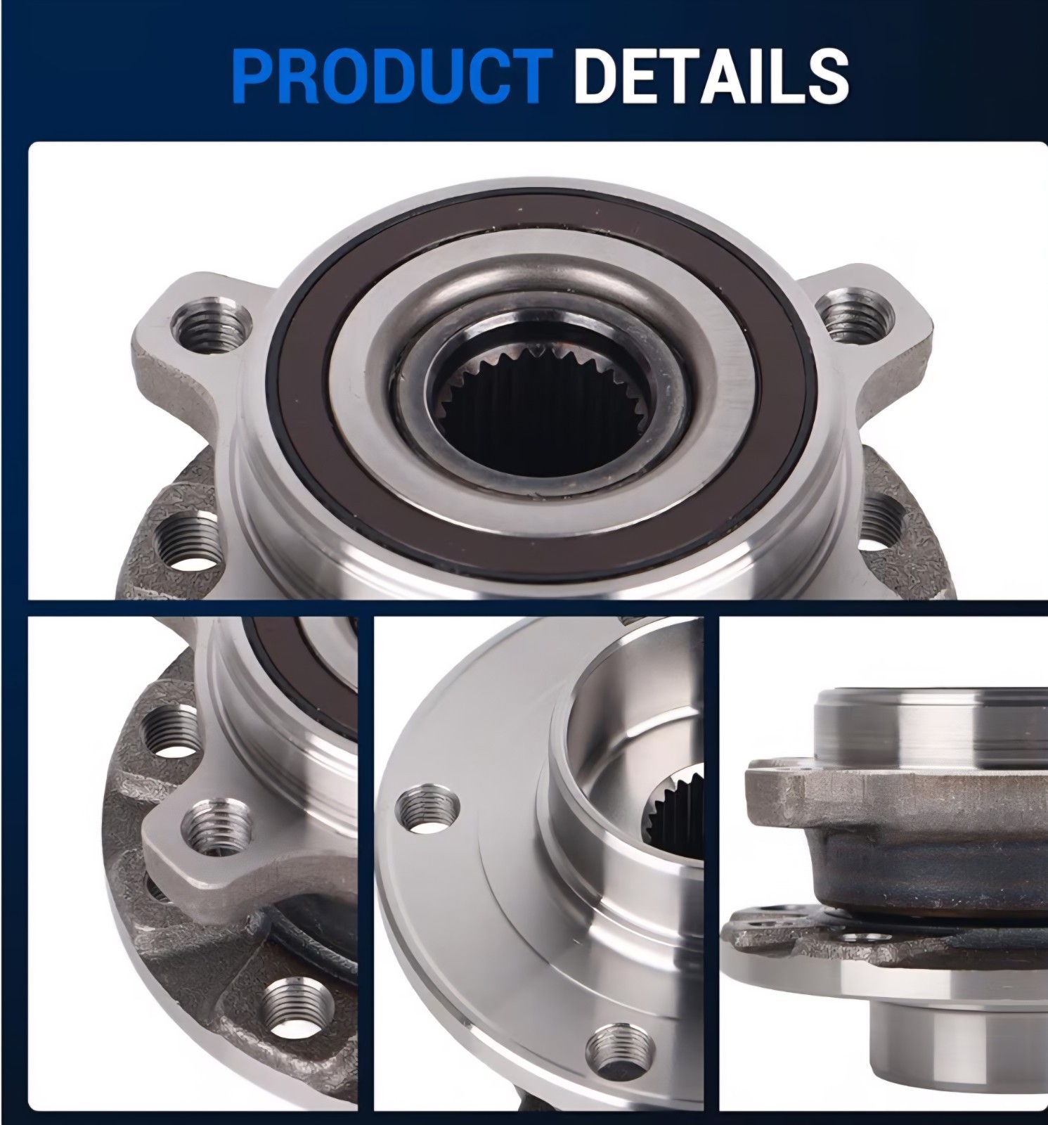 Autoround Front Wheel Hub and Bearing Assembly Jeep Cherokee w/o Off Road Susp