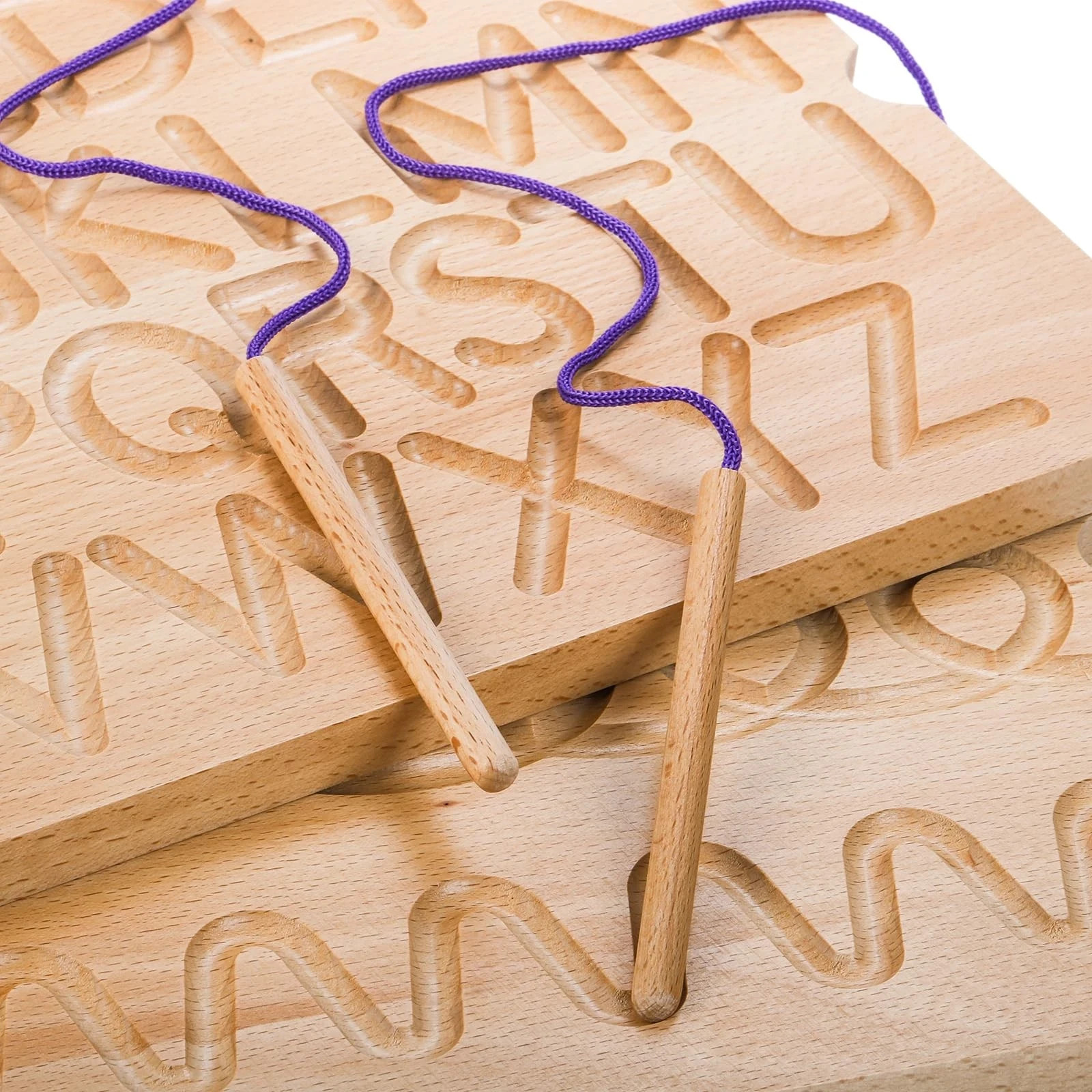 Number & Letter Tracing Board, Wooden Alphabet Learning Montessori Toys for K