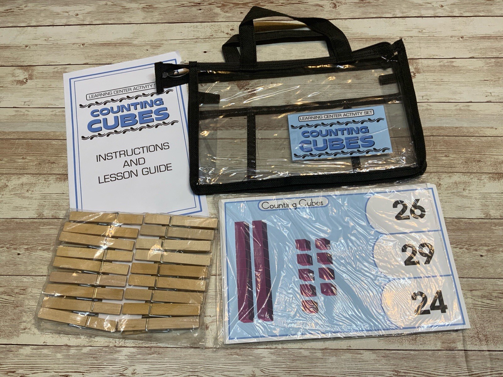 Learning Center Activity Set – Colors – Clothespin Learning Center