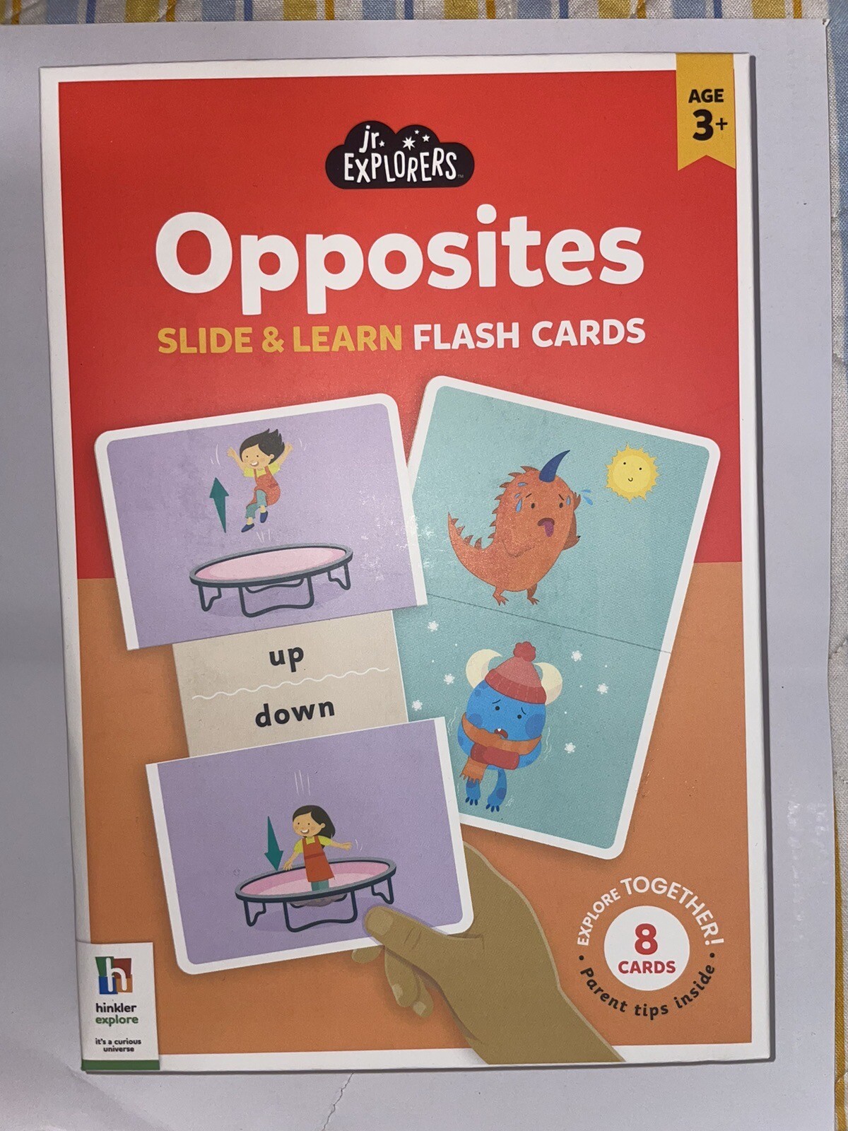 Hinkler Explore Jr. Explorers Opposites Teachers Flash Slide & Learn Cards!