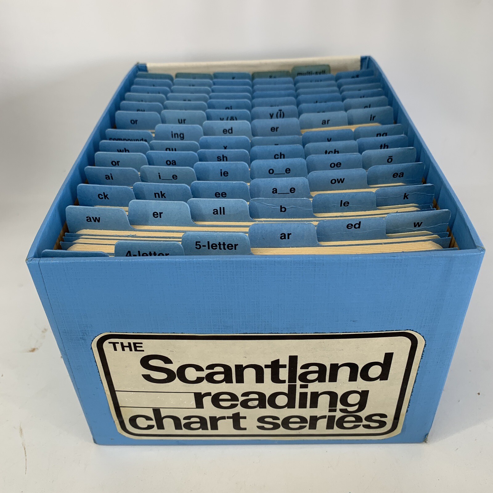 Scantland Reading Chart Series Cards Homeschool Student Materials Vintage 1977