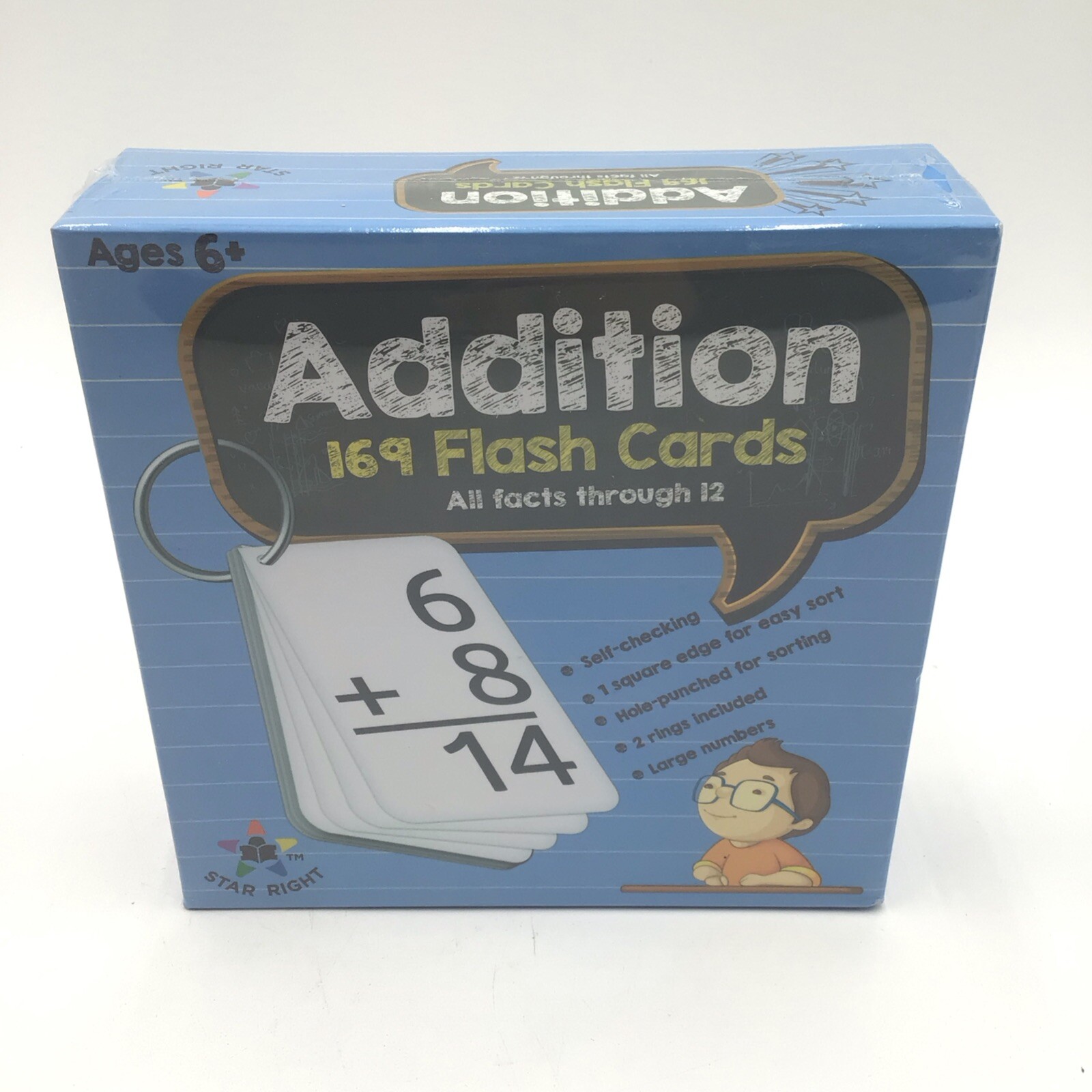 NEW Star Right Education Addition Flash Cards – 169 Sealed Cards for Ages 0-12