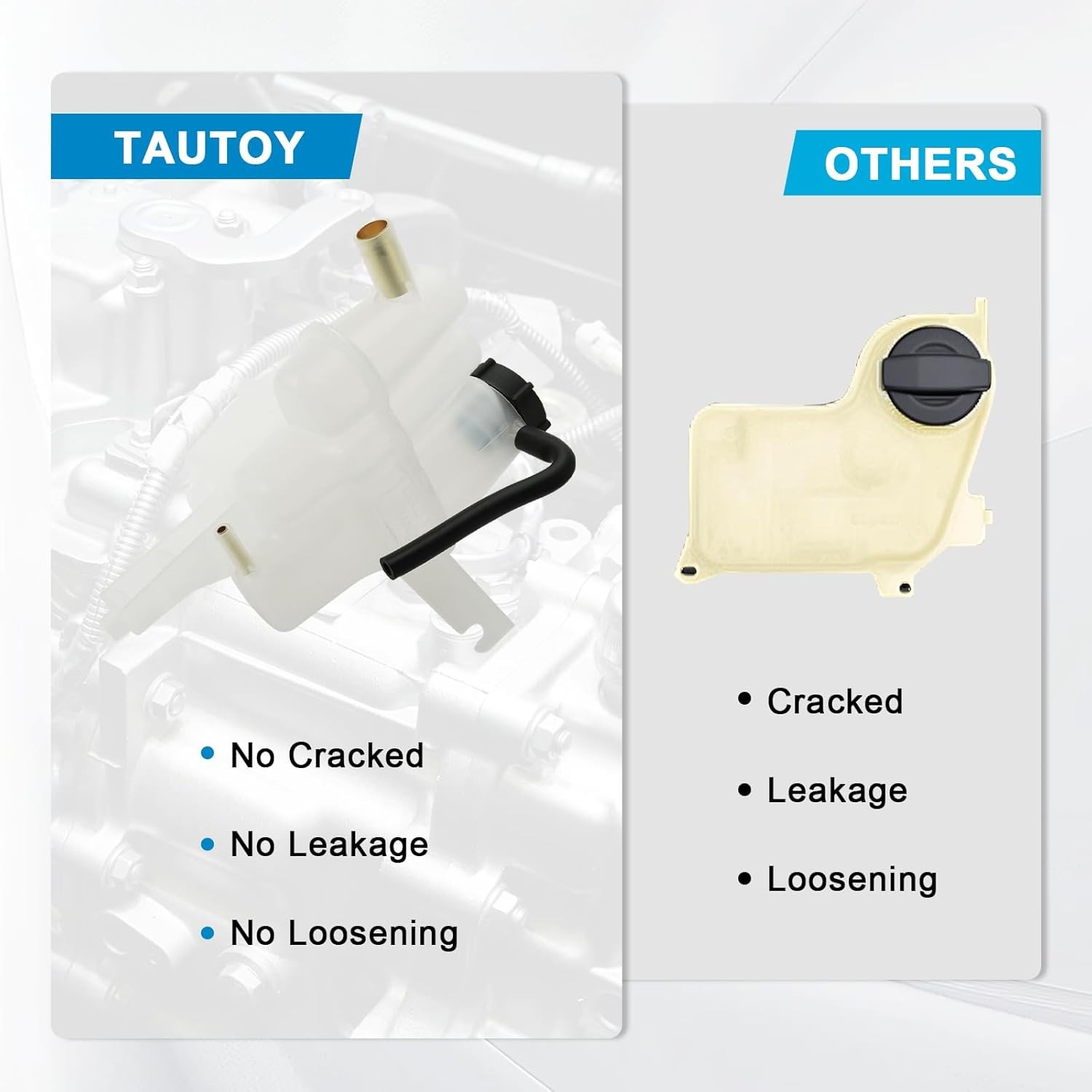 603-215 Coolant Reservoir Tank w/Cap For Ford Escape 2001-2012, For Mazda