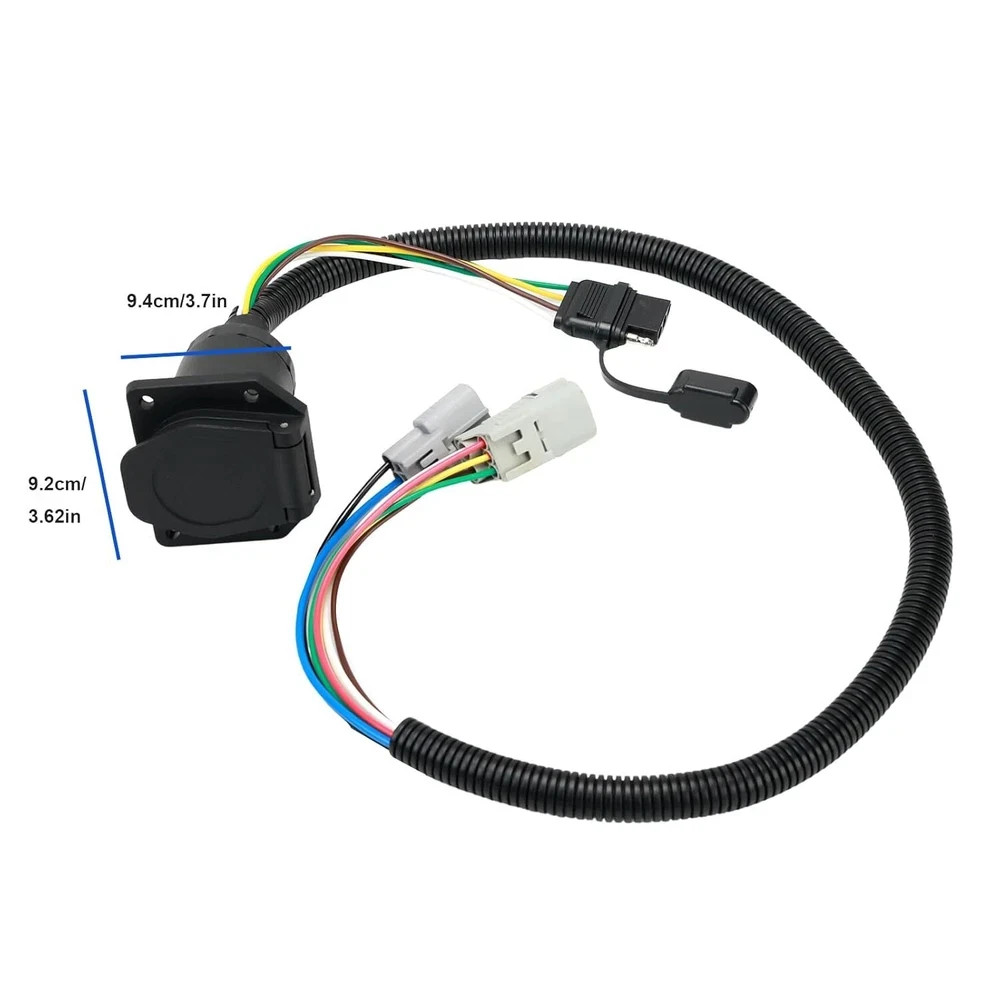 Multi-Tow 7 Way Blade and 4 Way Flat Trailer Wiring Harness Adapter for