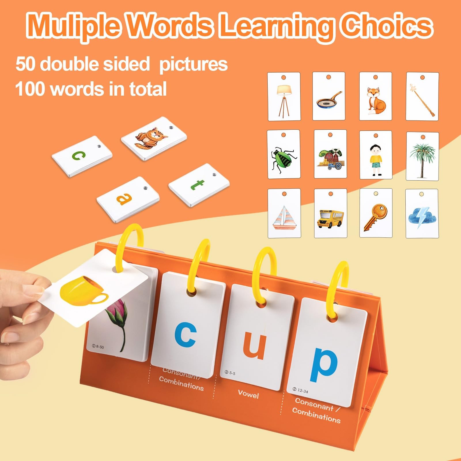 Phonics Flash Cards for Kids 3-8, Sight Words Flash Cards for Kindergarten 1s…