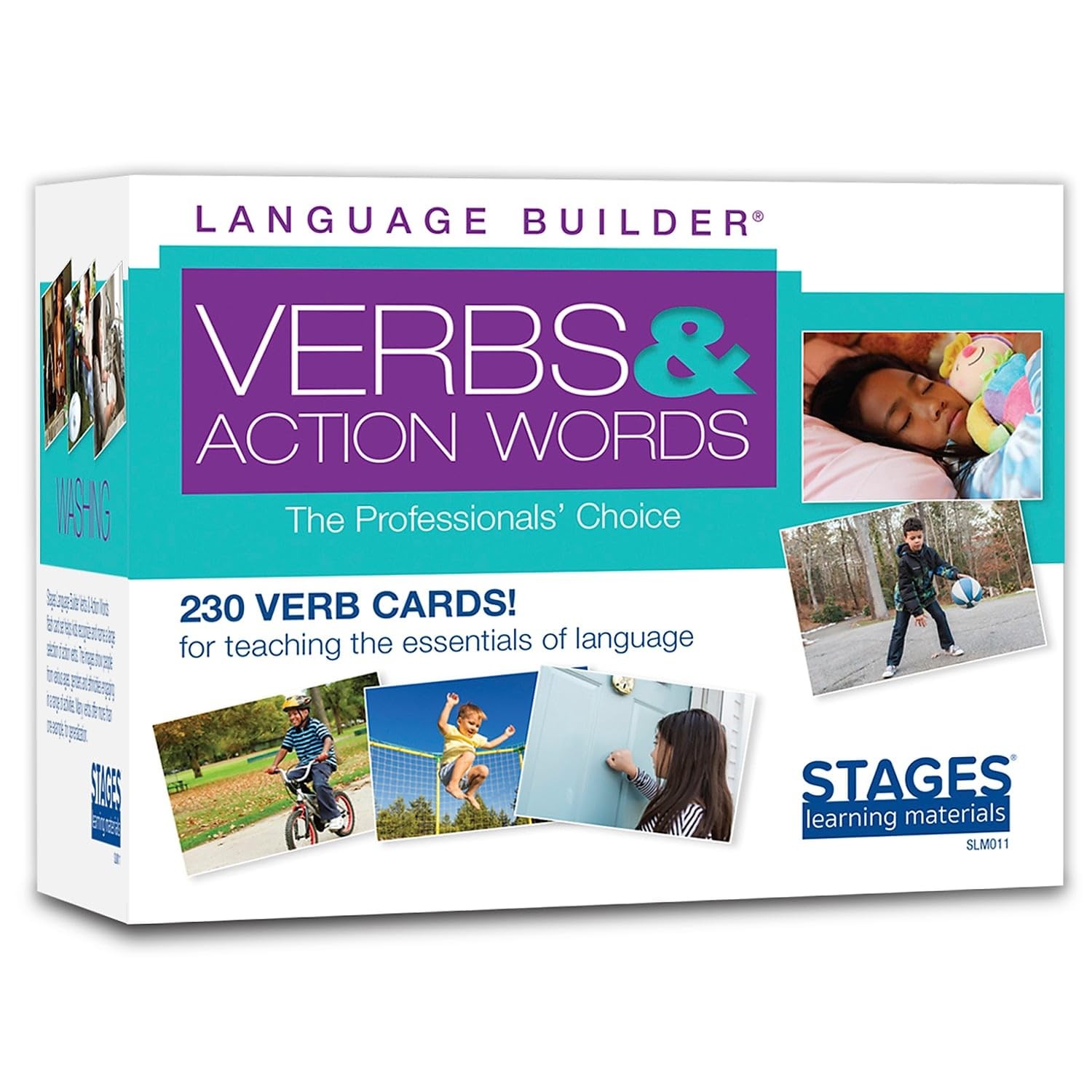 Language Builder Verbs Action Words Flash Card Set 230 Cards for Kids Learning