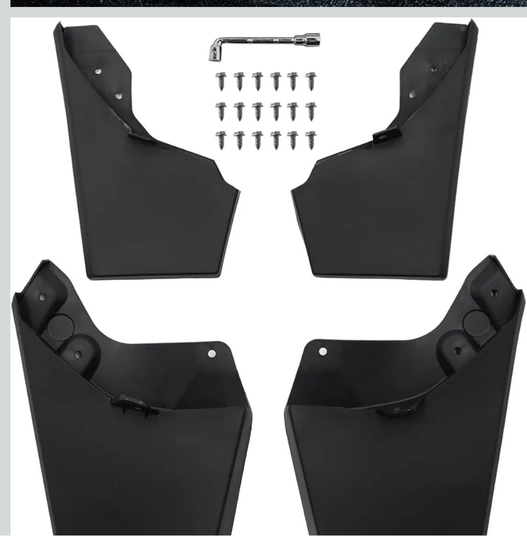Mud Flaps Compatible with 2024 2025 2026 Toyota Tacoma Without Fender Flare Mud