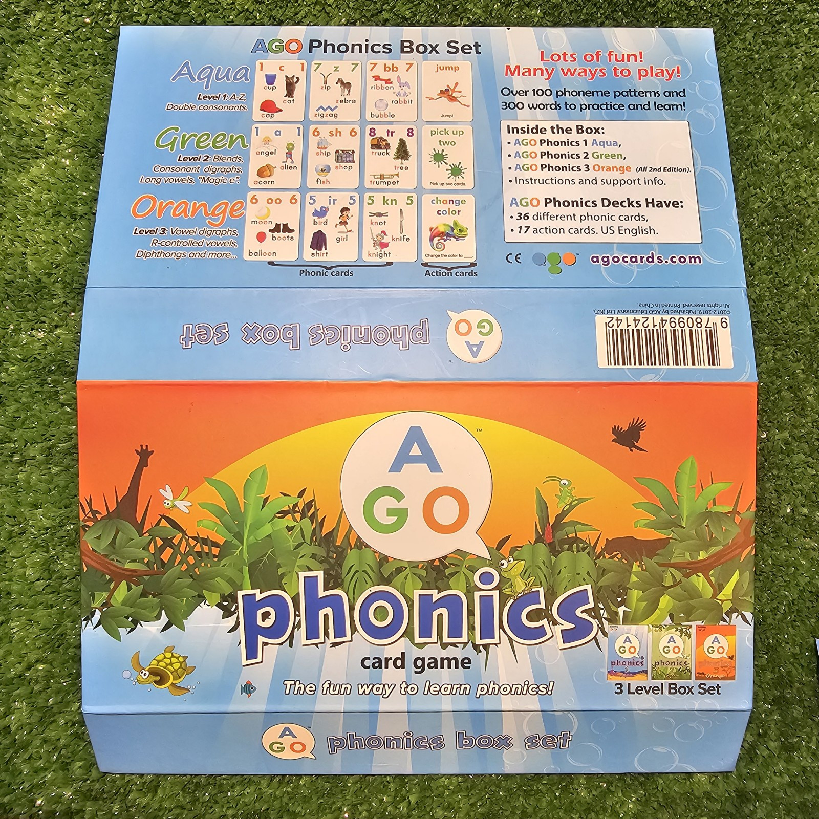 AGO QnA ESL Card Game for Learning English. 3 Level Box Set. Practice English…