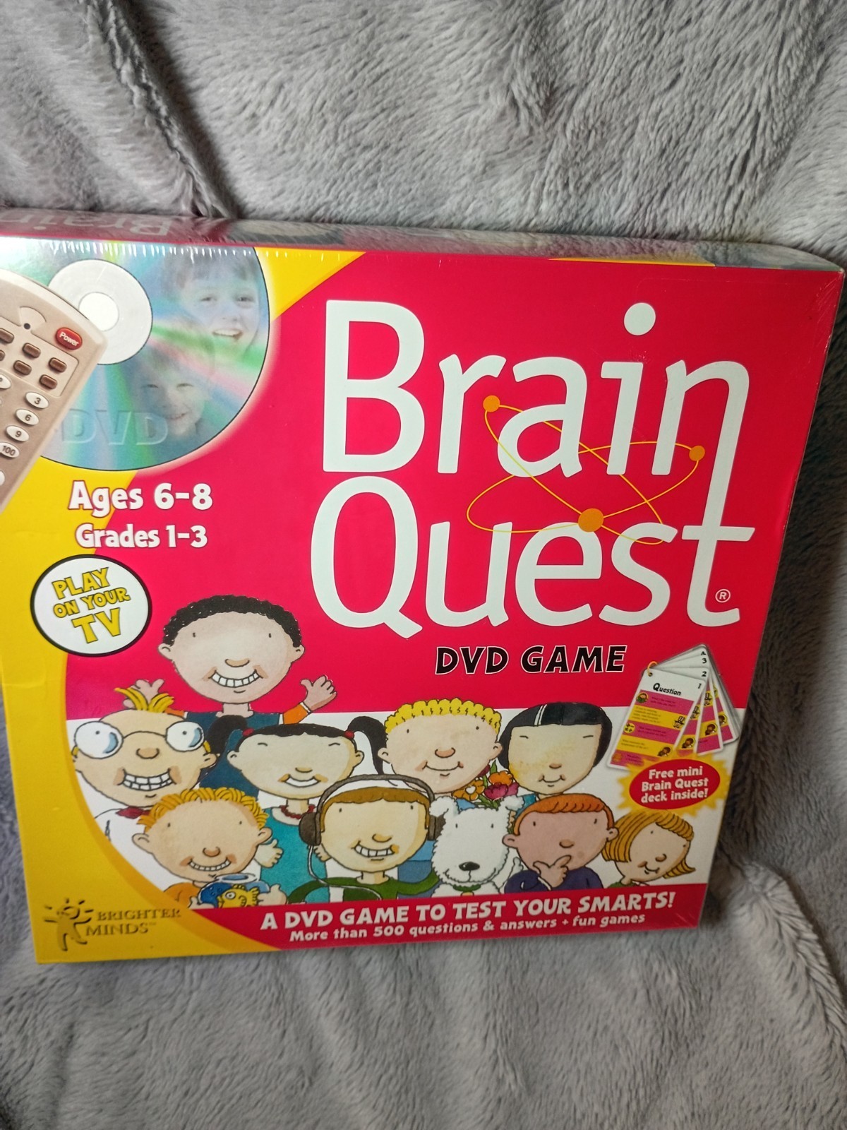 NIB Learning Game Brain Quest DVD Educational Game New Sealed Ages 6-8