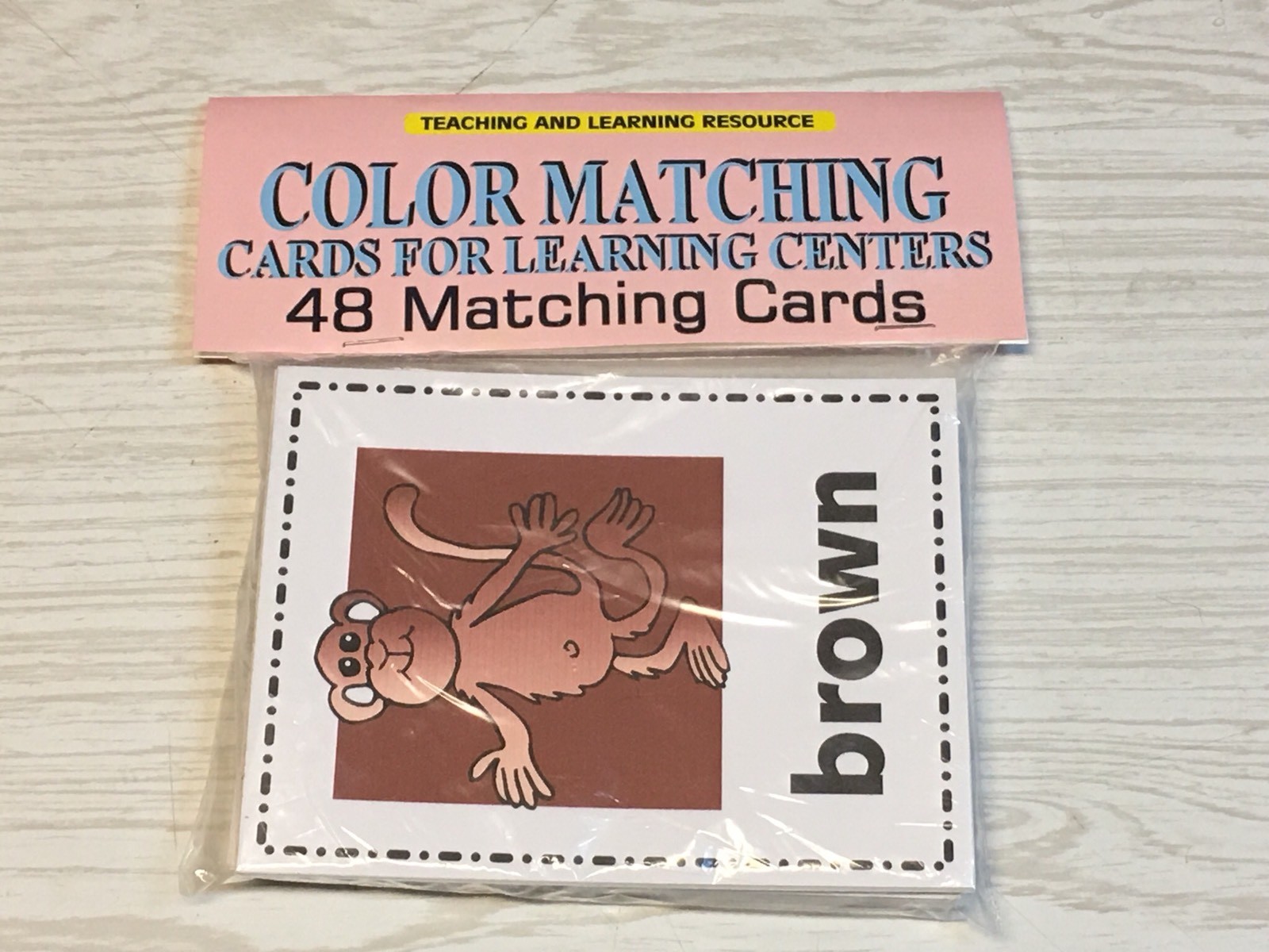 Color Matching – Flashcards for Preschool 52 Cards- Teaching supplies