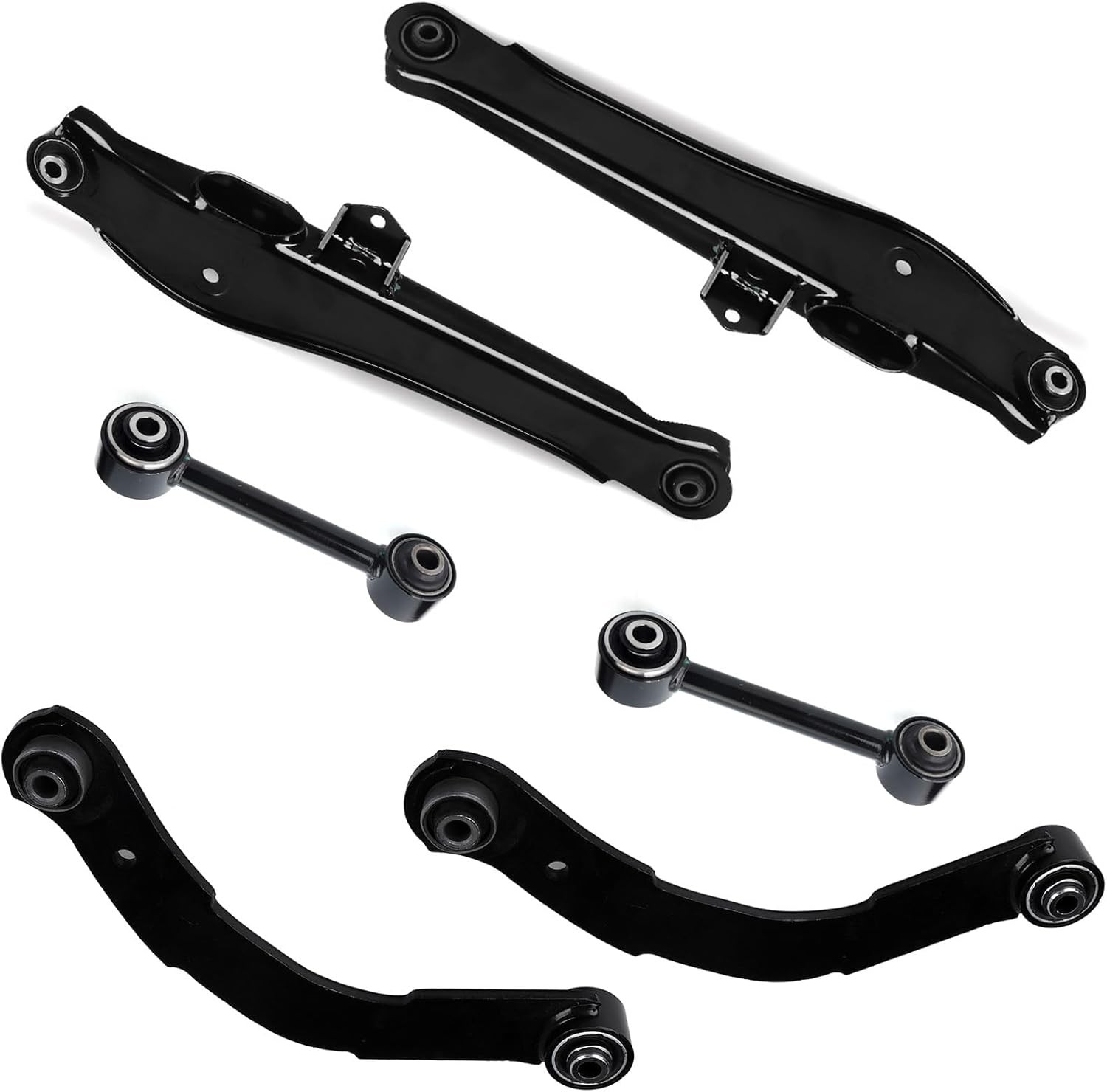 6pc Rear Lower Upper Control Arm Kit for Dodge Caliber 2007 2008 2009 2010, for