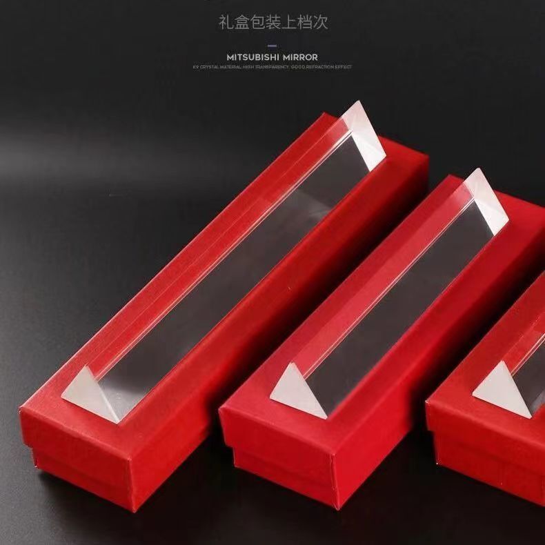 Equilateral Optical Prism Transparent Glass Prop Dispersion Physics Teaching