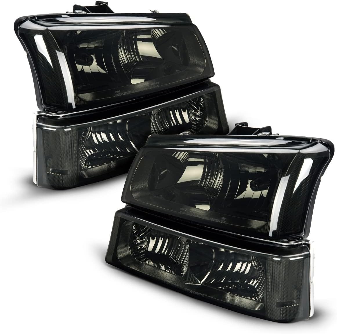 Headlight Assembly Replacement for 2003-2006 Silverado 1500/2500 HD/3500, Sil…