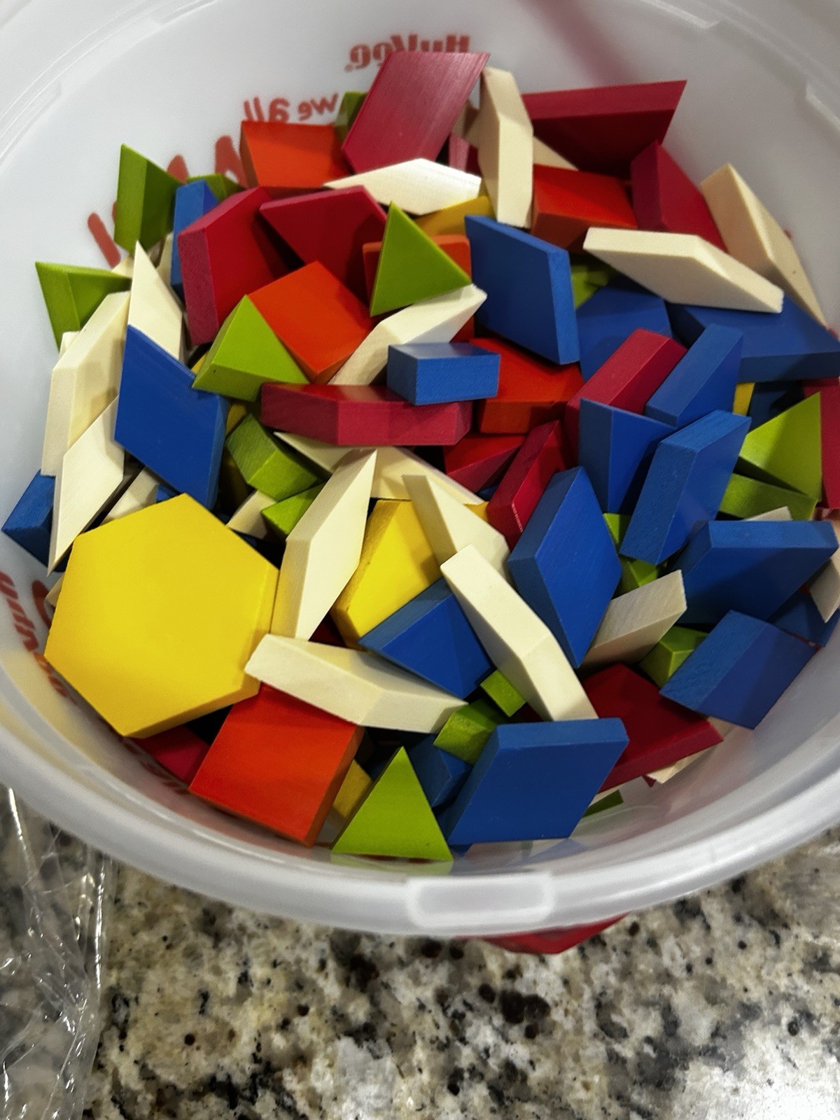 2 Sets of New 250 Pieces Cuisenaire Pattern Blocks Plastic Pieces