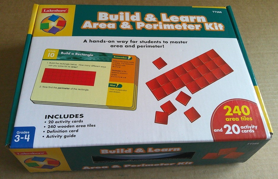 Lakeshore Build & Learn Area & Perimeter Kit # TT566 Grades 3–4 (ages 8–9)