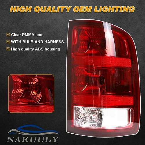 Tail Light Compatible With 2007-2014 GMC Sierra 1500 Right Passsenger Side