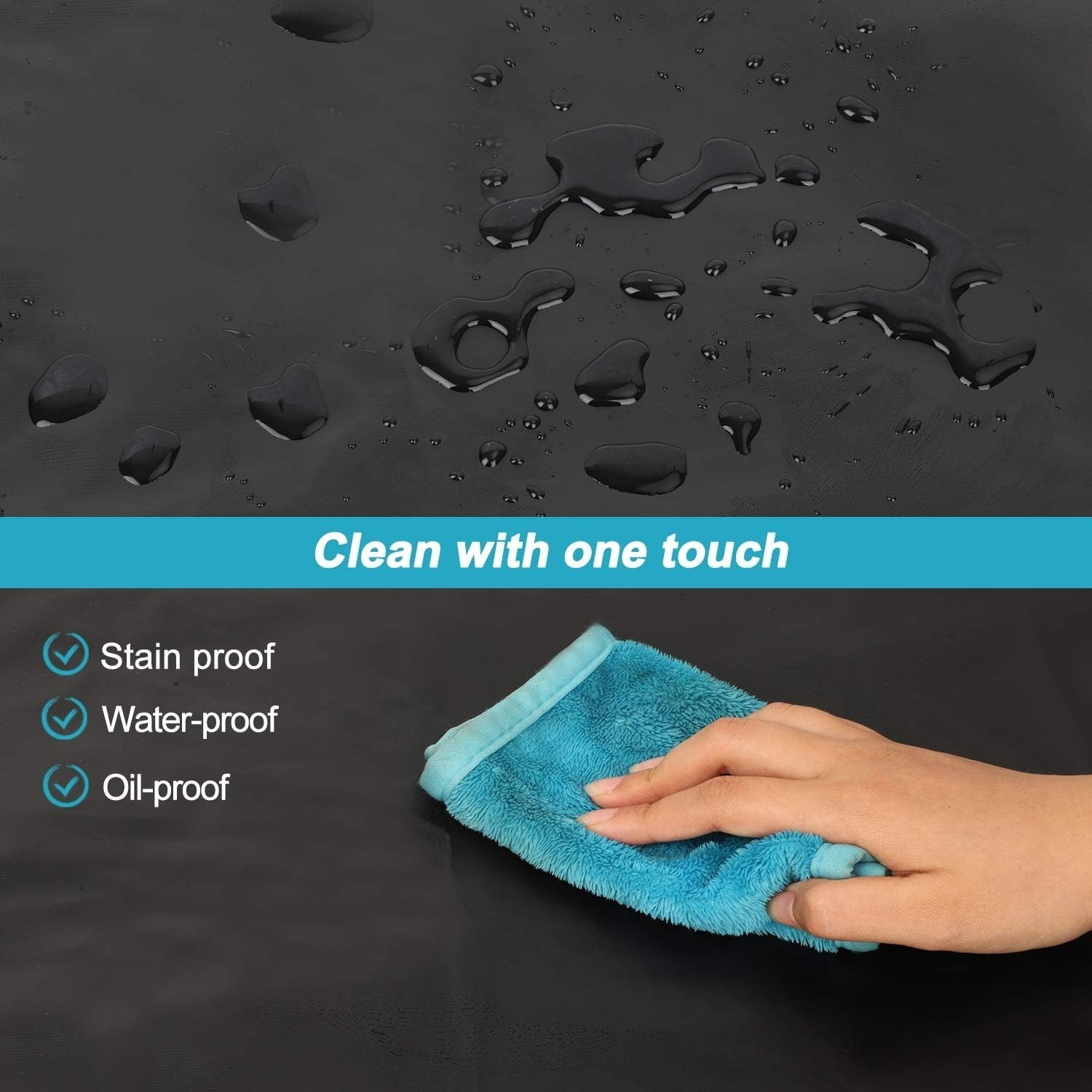 2 Pack Waterproof Rubber Vinyl Apron 40 Inch Chef Aprons for Men Heavy Duty