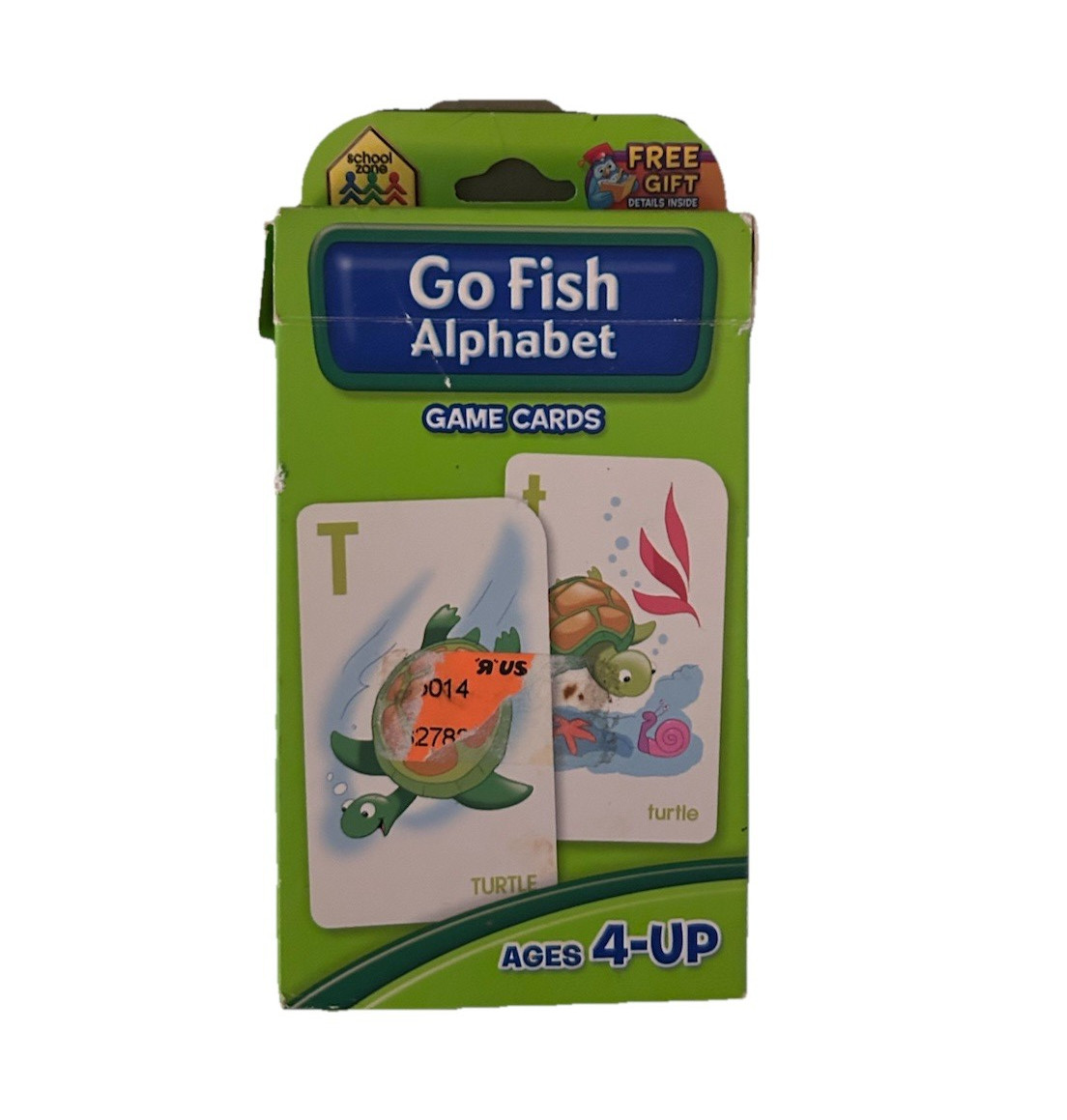 Go Fish Alphabet Game Cards for Kids Ages 4+ Alphabet/Letters Animals Theme