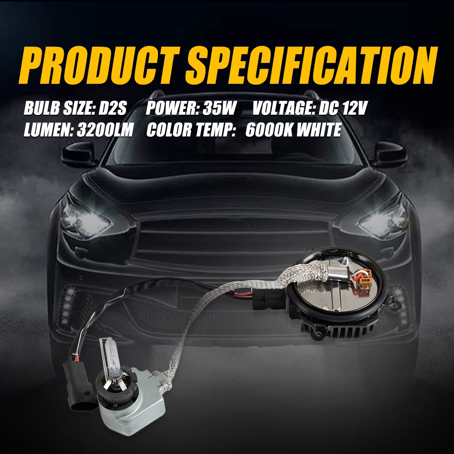 RANSOTO Xenon HID Headlight Ballast Compatible with Nissan 350z 370z Altima Mura