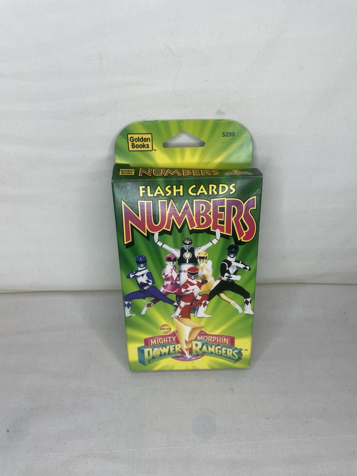 Vintage Power Rangers Flash Cards Numbers