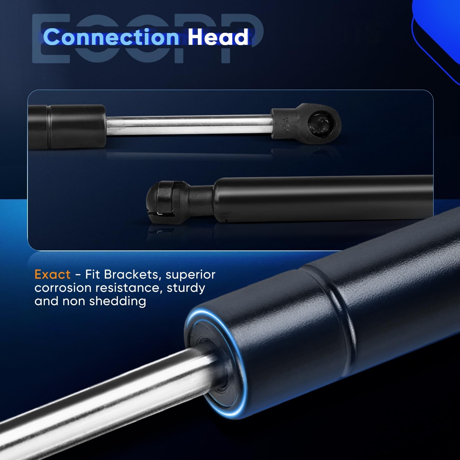 ECCPP Lift Support Hood+Trunk Replacement Struts Gas Springs Fit for Nissan M…